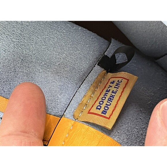 DOONEY & BOURKE Lt Blue Leather Emerson Marlowe Drawstring Bucket Shoulder Bag - Picture 9 of 16